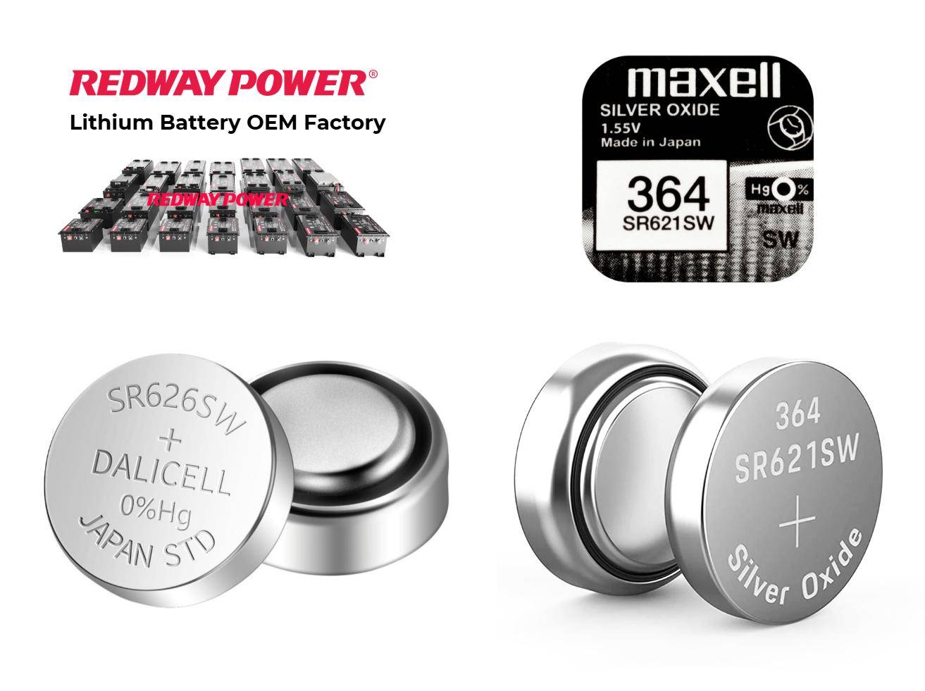 What applications typically use the SR621SW and SR626SW batteries?