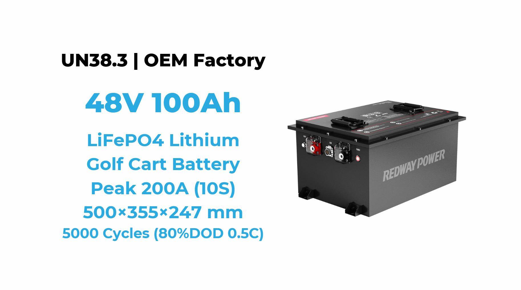 How do you convert a golf cart to a 48V lithium battery?