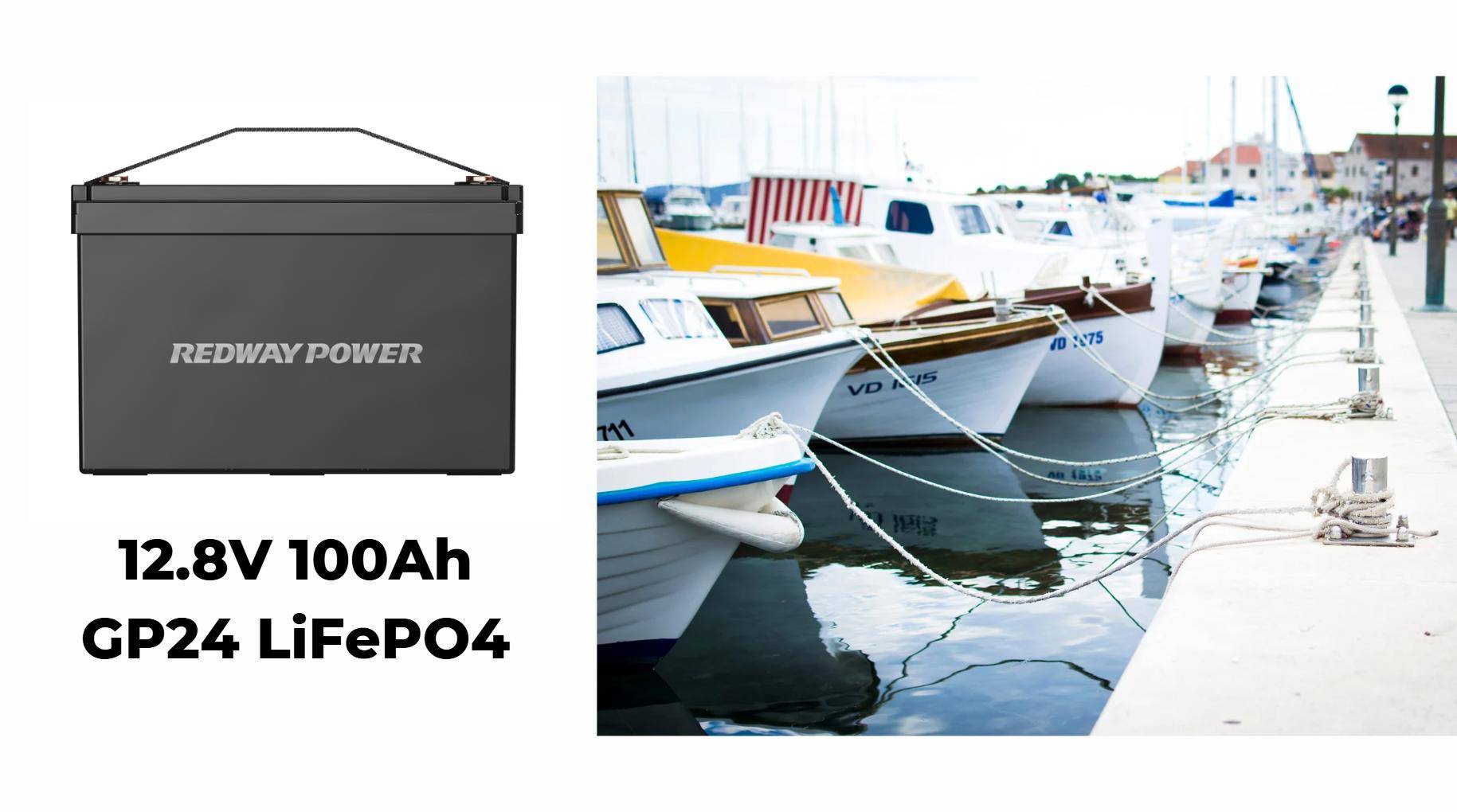 How do marine battery sizes affect power capacity?