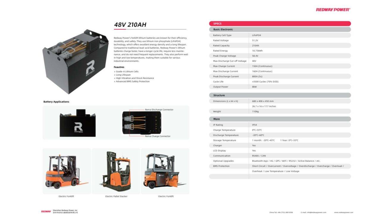 What Should You Know About 48V Forklift Battery Specifications?